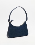 Valentino kelly clean 90s shoulder bag in blue denim